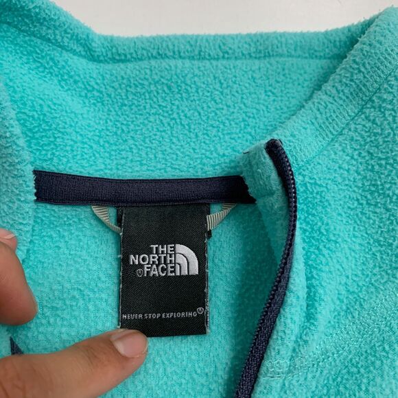 The North Face Jacket Womens M Medium Candy Fleece Knit Quarter Zip Mock *READ - Picture 10 of 12